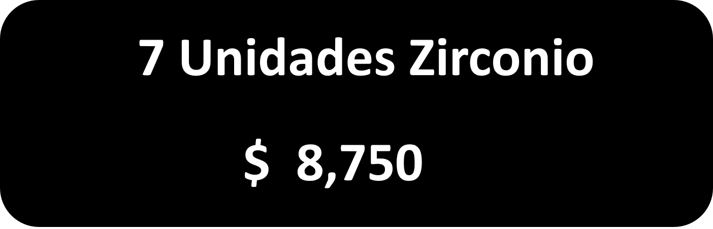 7 Unidades Zirconio