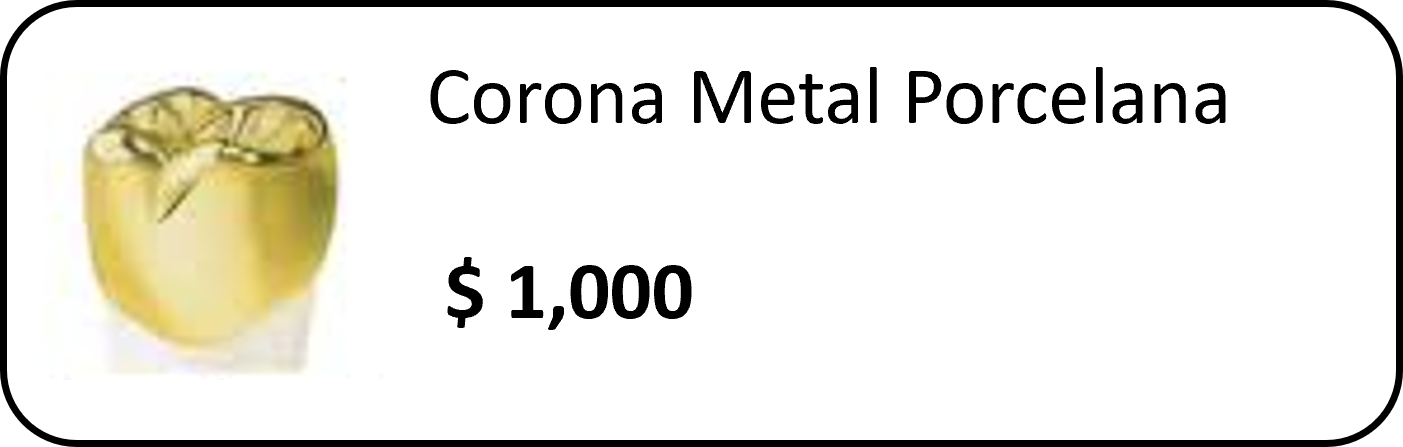 Corona Metal Porcelana